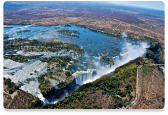 Victoria Falls from the air